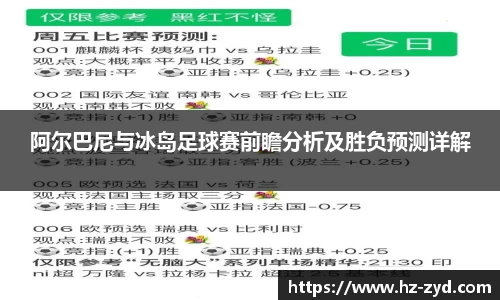 阿尔巴尼与冰岛足球赛前瞻分析及胜负预测详解